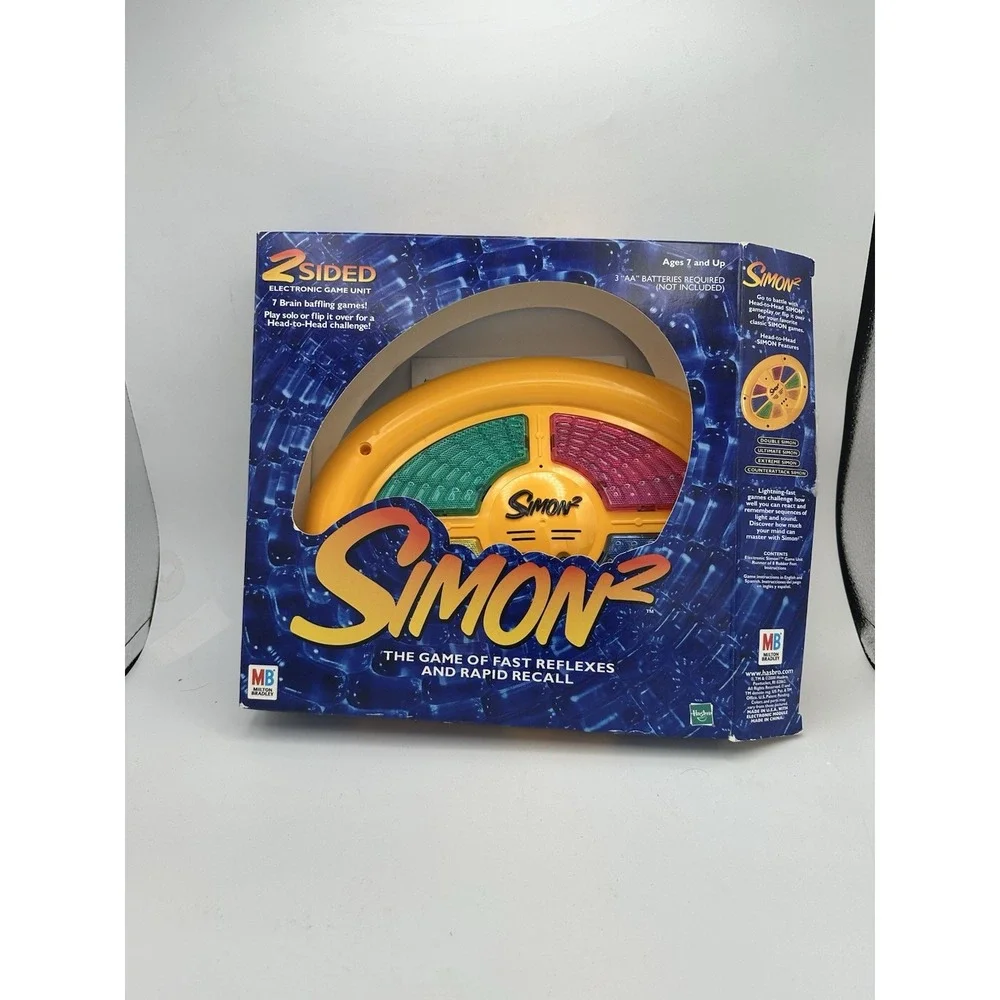 2000‎ Simon 2 Handheld Electronic Reflex Double Sided Game Used Tested, WORKS!